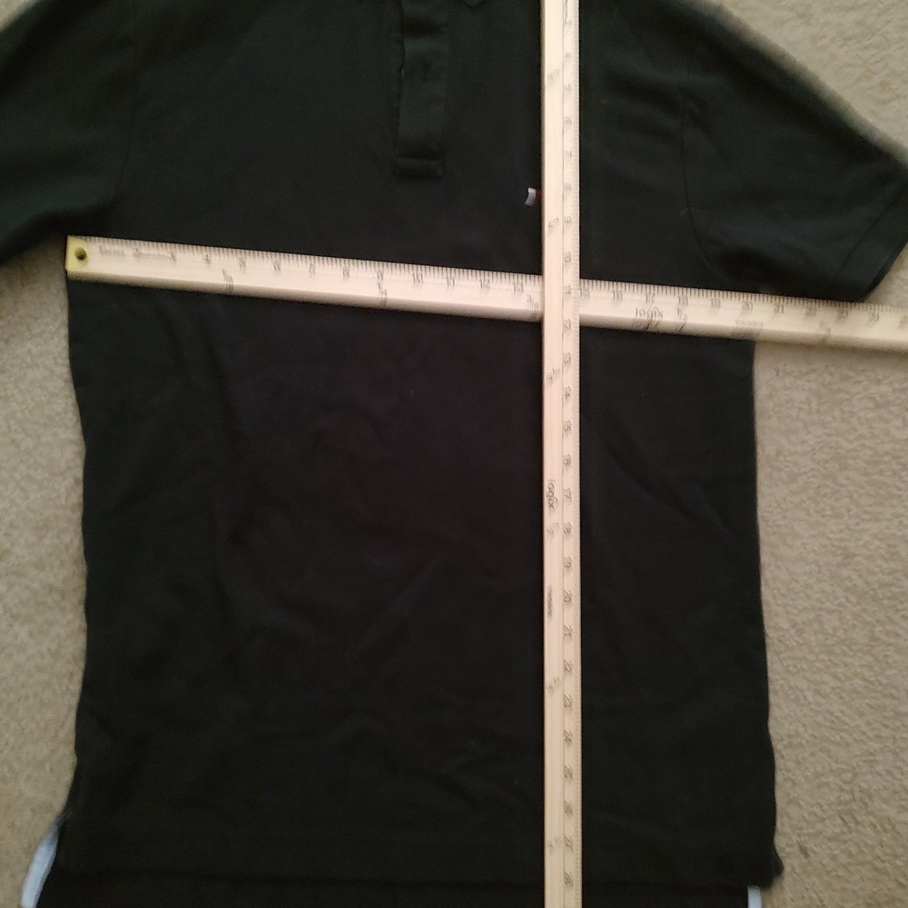Tommy Hilfiger Men's Black Short Sleeve Polo Shirt Size‎ M